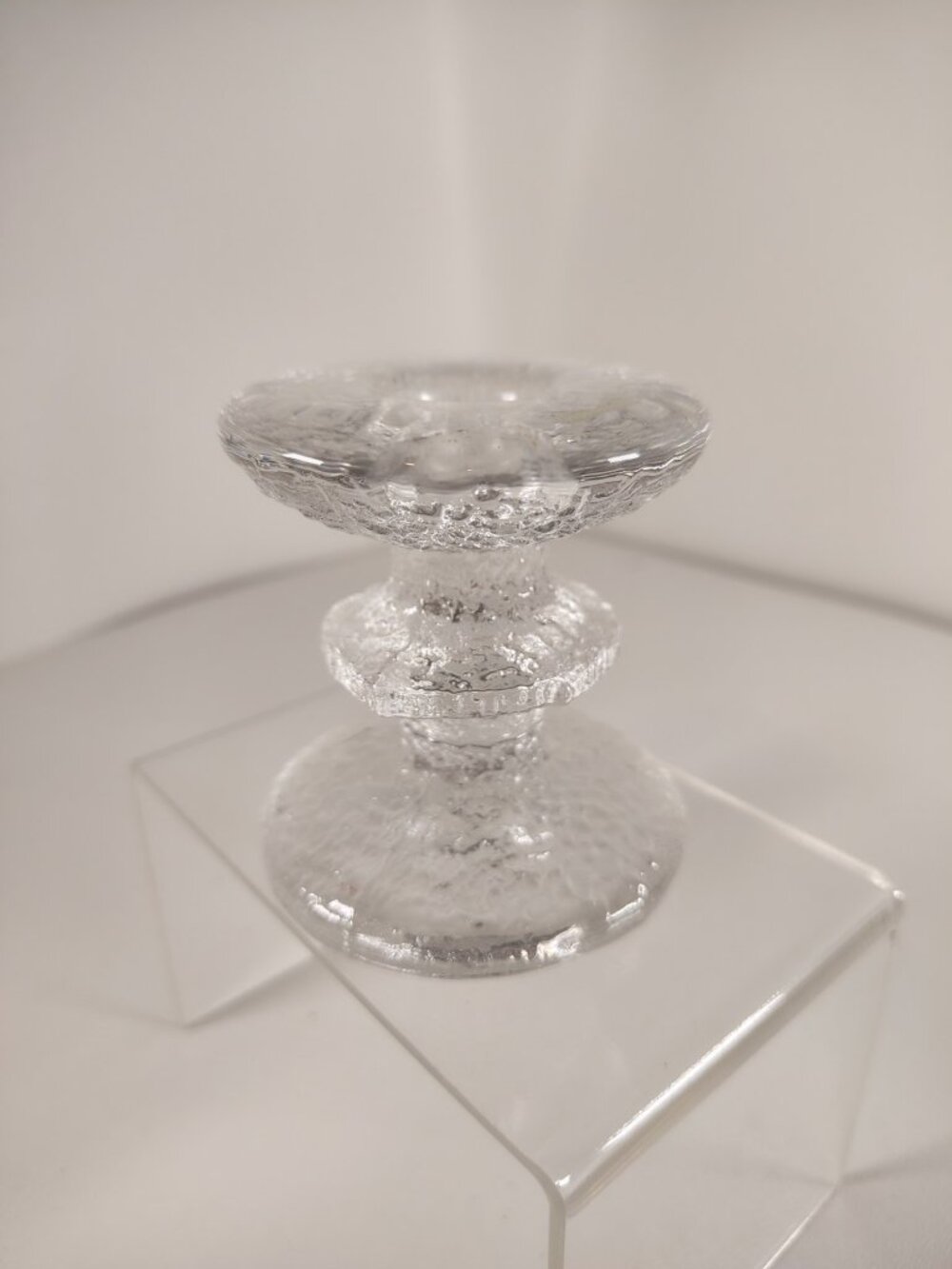 Iittalia Finland Timo Sarpaneva- "Festivo" 1 Ring Candle Stick Holder  Single